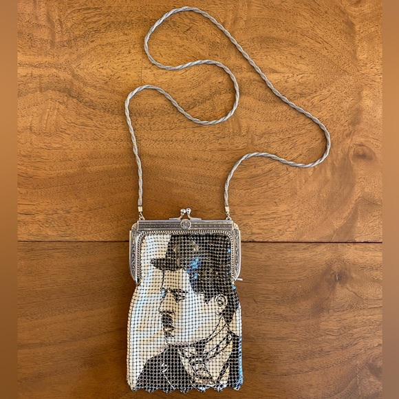 COMING SOON!! Rare Vintage Whiting & Davis Charlie Chaplin Mesh Bag 🎩 - Picture 2 of 16